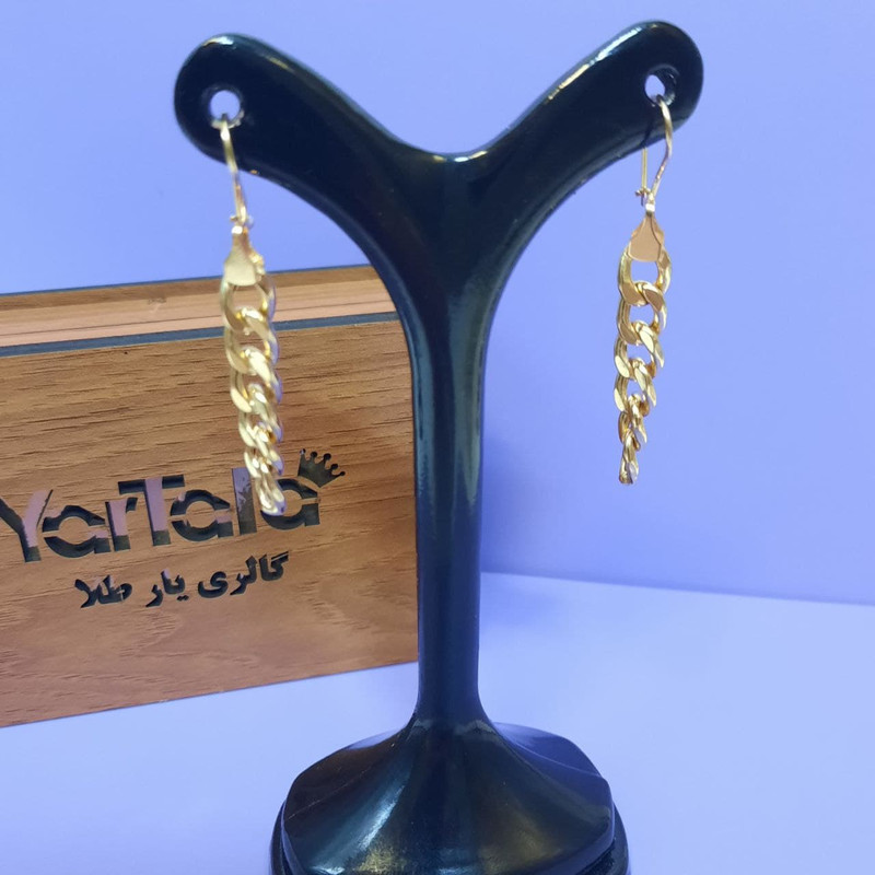گوشواره طلا 18 عیار زنانه گالری یارطلا مدل ART کد AGZK