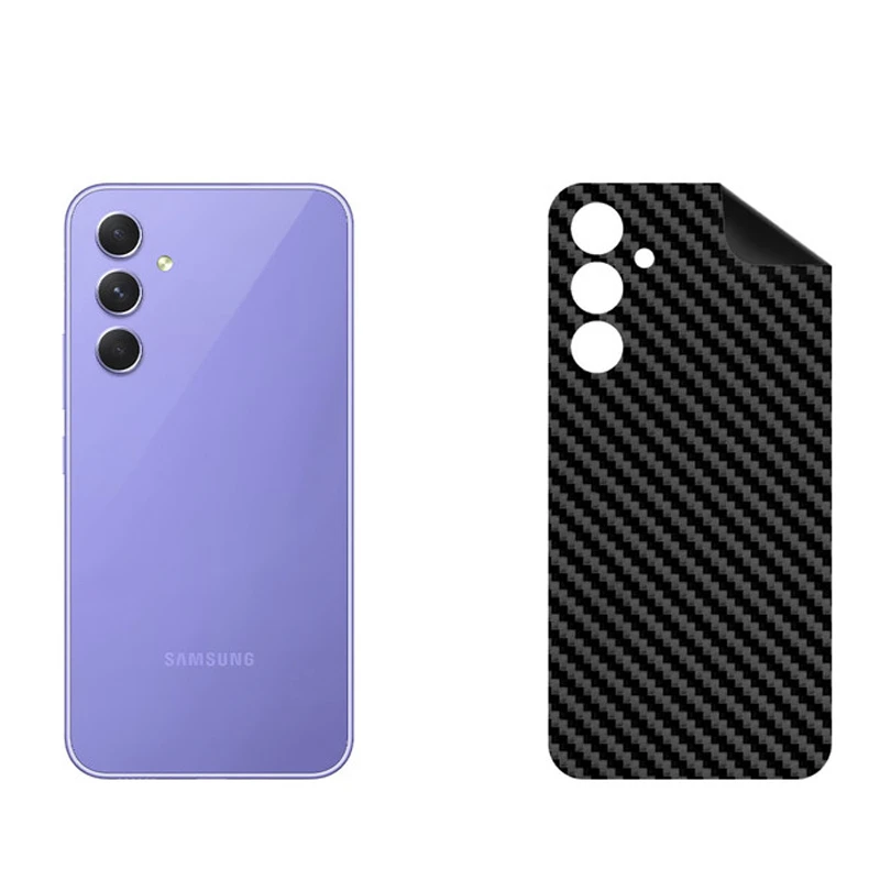 برچسب پوششی بستور مدل BT-Fiber طرح فیبر کربن مناسب برای گوشی موبایل سامسونگ Galaxy A54
