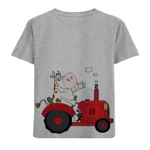 تی شرت آستین کوتاه بچگانه مدل تراکتور F708