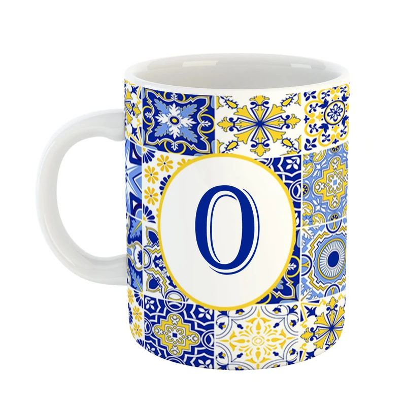 ماگ پادآفرین مدل فانتزی طرح حرف O کد 32