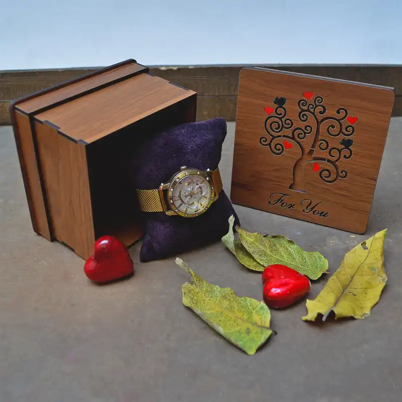 جعبه هدیه مدل درخت سبز