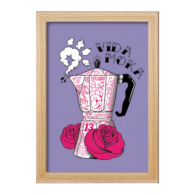 تابلو خندالو مدل موکاپات قهوه کد F11047