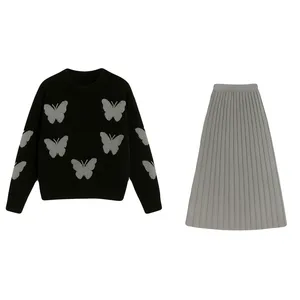 ست پلیور و دامن زنانه مدل B4