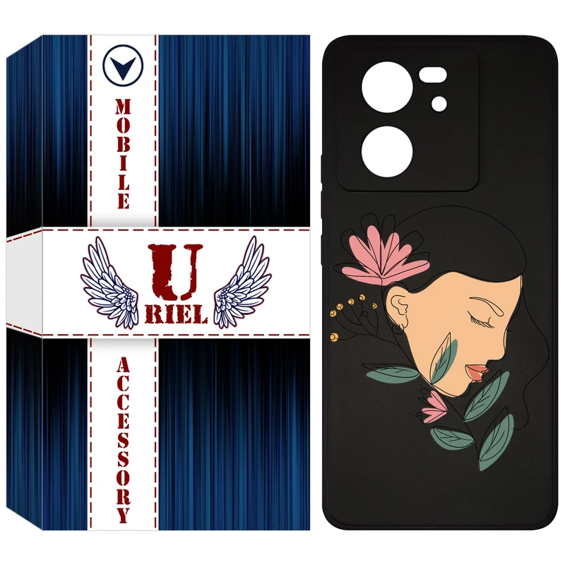 کاور یوریل قاب مدل KSH کد 53 طرح صورت زن مناسب برای گوشی موبایل شیائومی 13T / 13T Pro / Redmi K60 Ultra