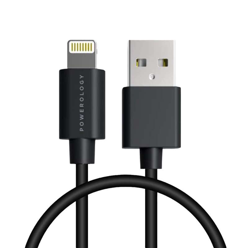 کابل تبدیل USB به لایتنینگ پاورولوجی مدل P12BL طول 1.2 متر