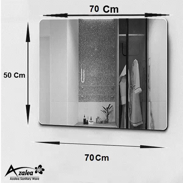 آینه سرویس بهداشتی آزالیا مدل مستطیل MS5070