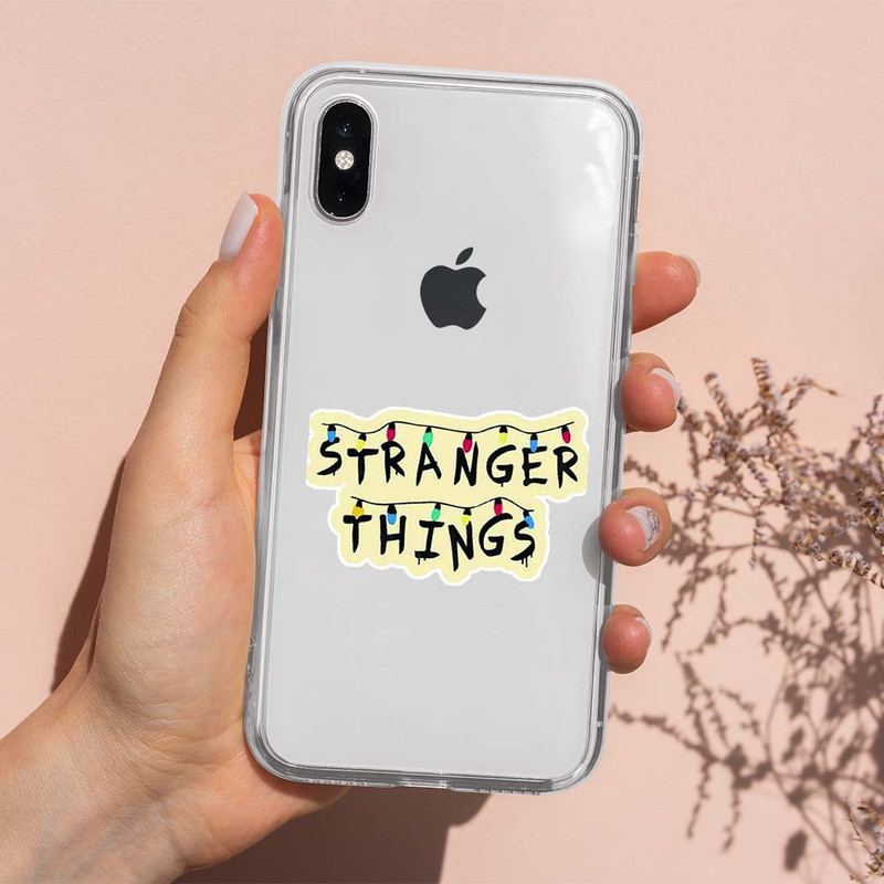 استیکر لپ تاپ کارنیکا طرح چیزهای عجیب مدل stranger thing-2222274 مجموعه 2 عددی