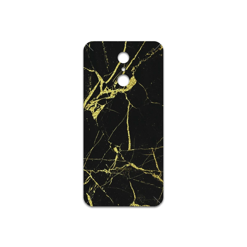 برچسب پوششی ماهوت مدل Graphite-Gold-Marble مناسب برای گوشی موبایل ال جی Q7