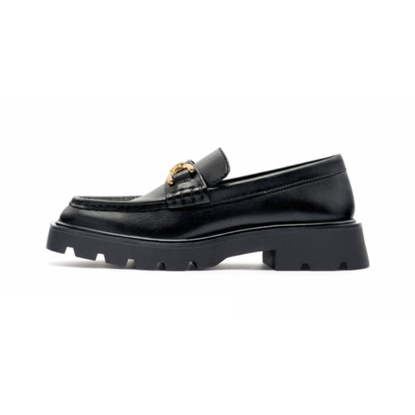 کفش زنانه زارا مدل LEATHER LOAFERS WITH TRACK SOLE