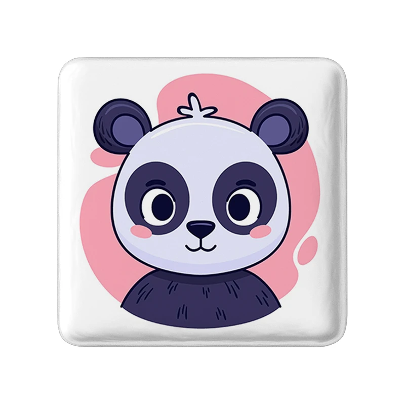 مگنت خندالو طرح پاندا حیوانات بامزه مدل مربعی کد 37134