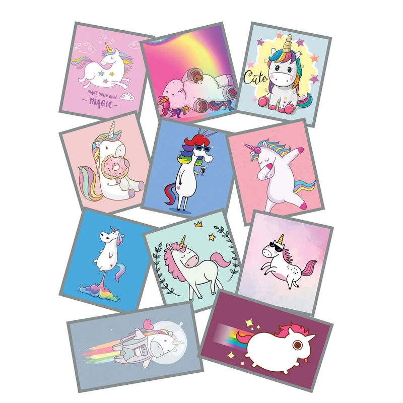 استیکر لپ تاپ طرح اسب تک شاخ کد 2005 مجموعه 11 عددی