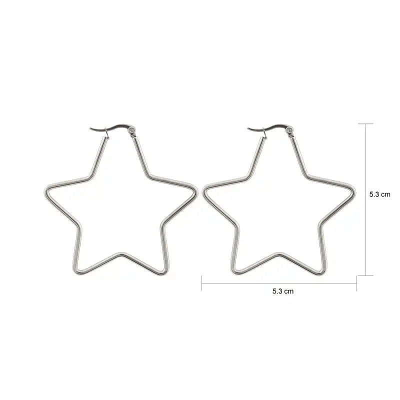 گوشواره زنانه طرح ستاره کد 1235