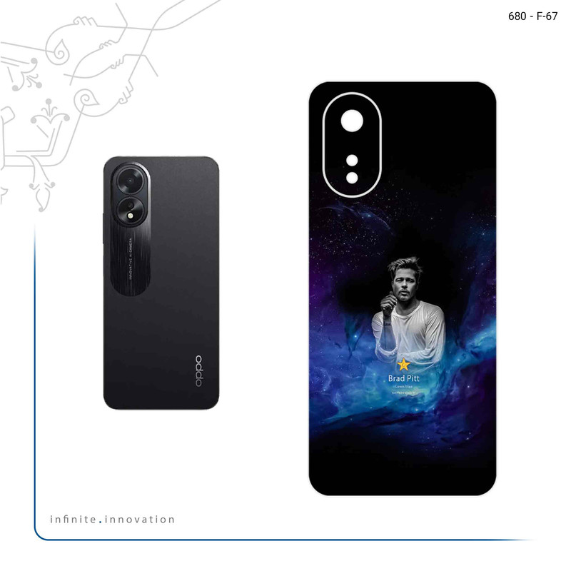 برچسب پوششی ماهوت مدل Brad Pitt مناسب برای گوشی موبایل اپو A38