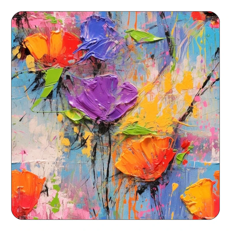 مگنت کاکتی طرح نقاشی رنگ روغن مدل mp71707