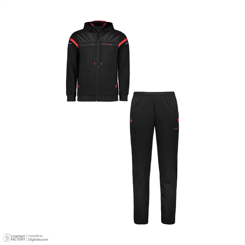 ست سویشرت و شلوار ورزشی مردانه مدل Winner 2024 رنگ مشکی