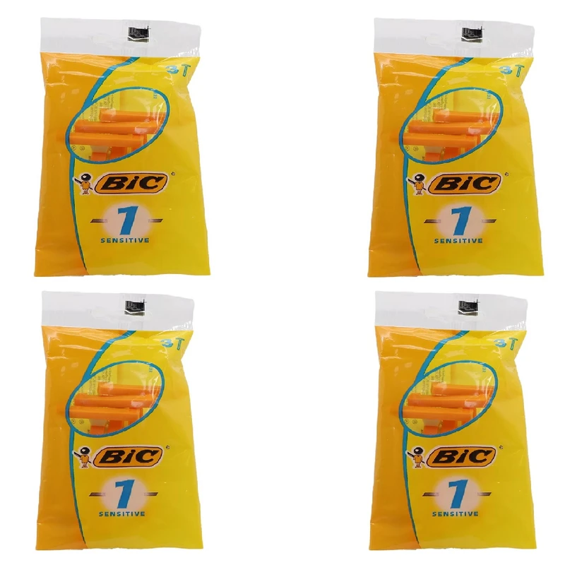 خود تراش بیک مدل sensitive.1 مجموعه 4 عددی 