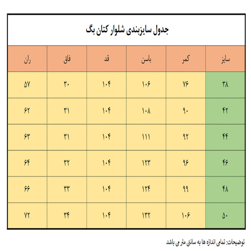 شلوار زنانه مدل کتان بگ