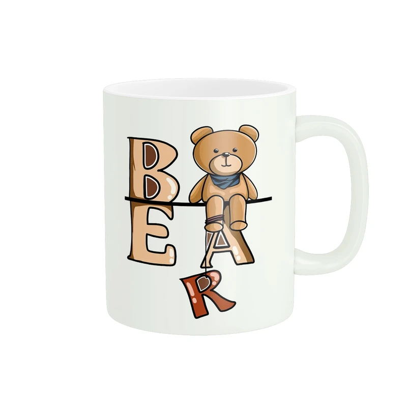 ماگ پاد آفرین مدل کارتونی خرس تدی کد PM5347