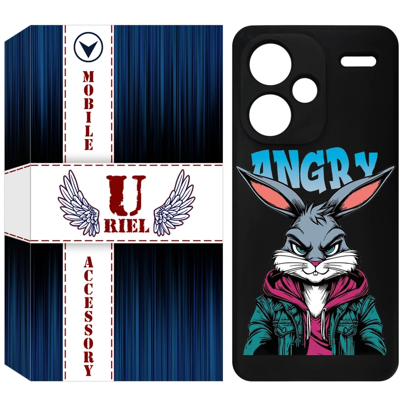کاور یوریل قاب مدل KSH کد 51 طرح خرگوش مناسب برای گوشی موبایل شیائومی Redmi Note 13 Pro Plus