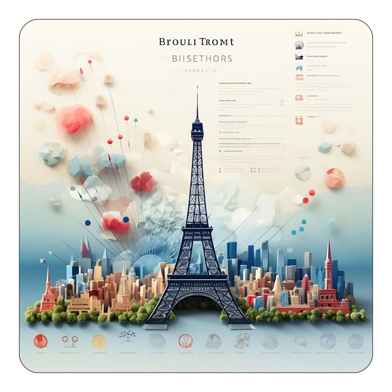 مگنت کاکتی طرح پاریس Paris مدل mp56290