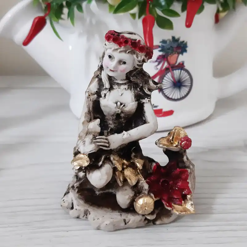 مجسمه مدل دختر و پرنده کد 174