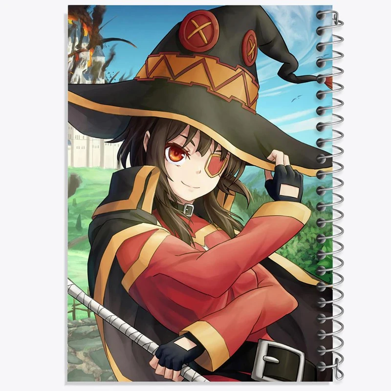 دفتر مشق 50 برگ خندالو مدل مگومین انیمه کونوسوبا Konosuba کد 27332