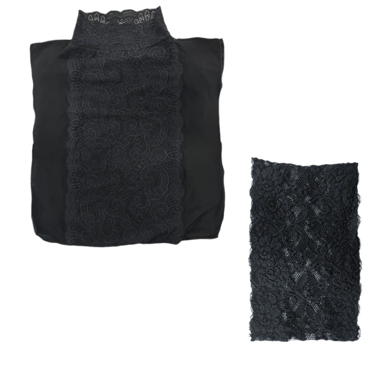 یقه حجاب مدل گیپوری به همراه هد بند