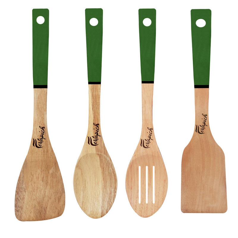 سرویس کفگیر و ملاقه 4 پارچه فرتاپیچ مدل چوبی کد 046 سرویس کفگیر و ملاقه 4 پارچه فرتاپیچ مدل چوبی کد 046