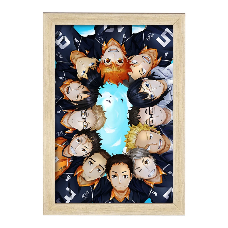 تابلو خندالو مدل انیمه آبشار سرنوشت هایکیو کاگیاما کد F1583