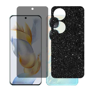 Glass together model privacy screen protector suitable for Honor 90 mobile phone with back cover sticker