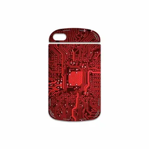 MAHOOT Red Printed Circuit Board Cover Sticker for BlackBerry Q10