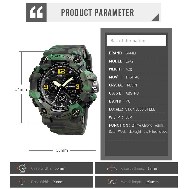 ساعت مچی عقربه‌ای مردانه اسکمی مدل 1742