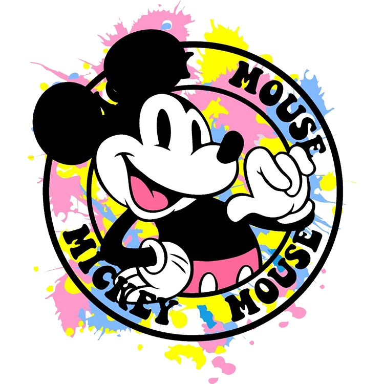استیکر پارچه و لباس پاد آفرین مدل کارتونی میکی موس کد S2589