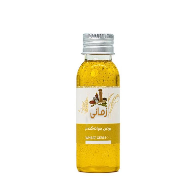روغن جوانه گندم  زمانی مدل پرس سرد حجم 130 میلی لیتر