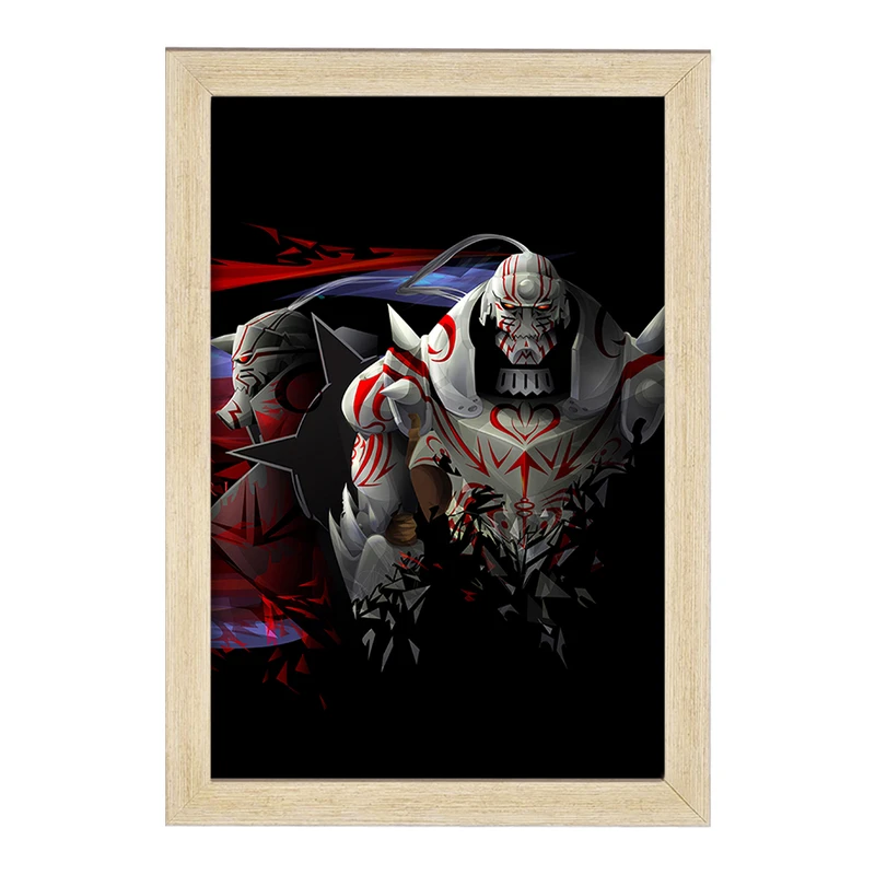 تابلو خندالو مدل آلفونس الریک انیمه کیمیاگر تمام فلزی  کد 12669