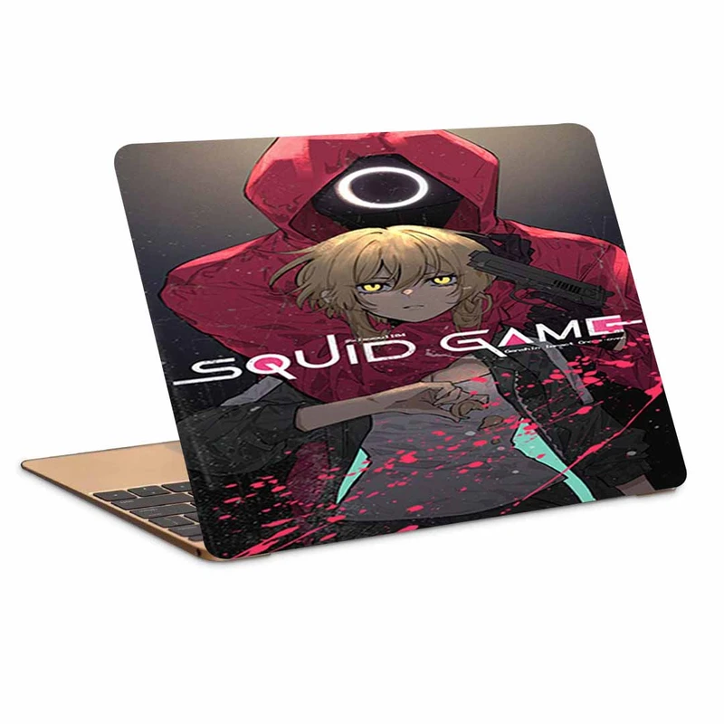 استیکر لپ تاپ طرح Squid Gameکد N-578مناسب برای لپ تاپ 15.6 اینچ