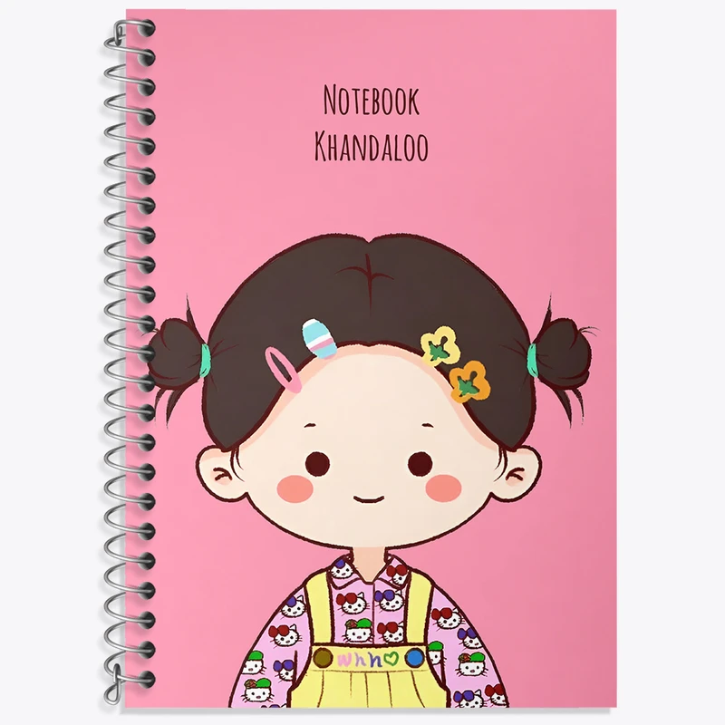 دفتر لغت 50 برگ خندالو طرح دخترانه کیوت کد N4160