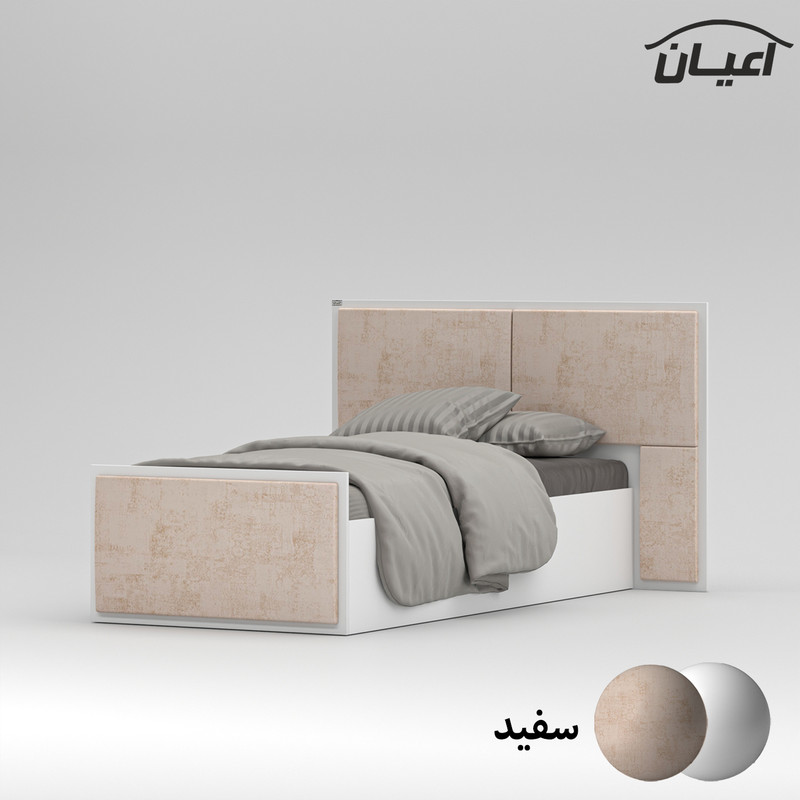 تخت خواب یک نفره اعیان مدل FH782 سایز 90x200 سانتی متر