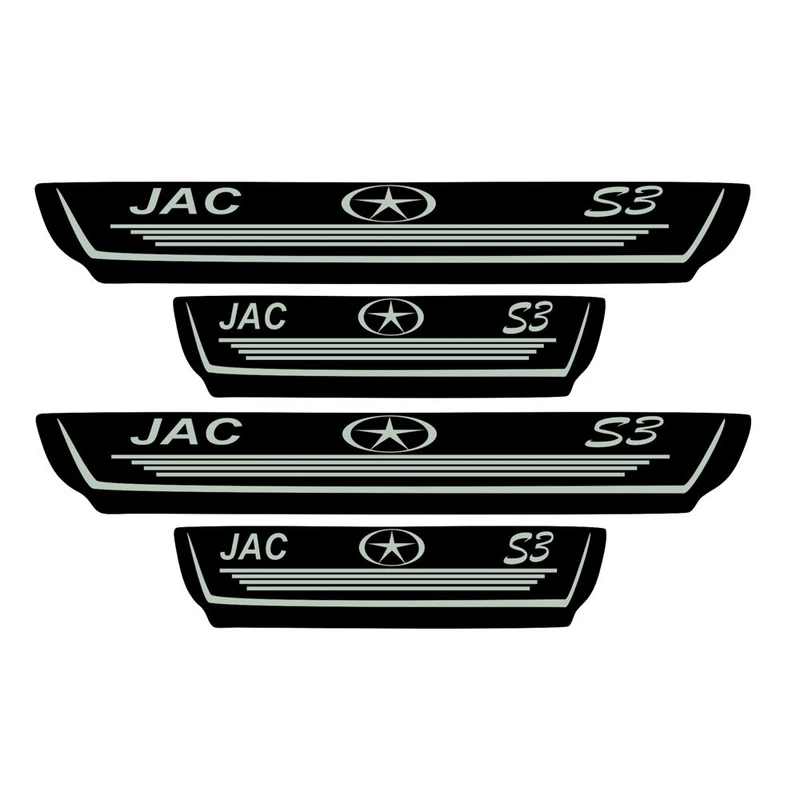 برچسب بدنه خودرو اسپرت غدیر مدل CH NO YA59 A25 مناسب برای جک اس 3 بسته 4 عددی