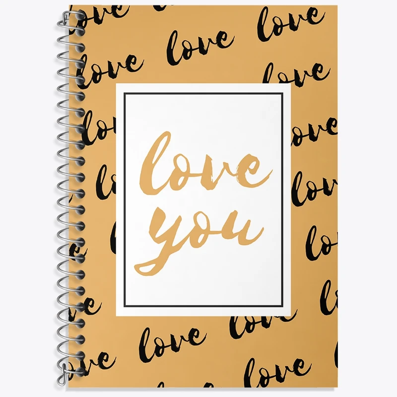 دفتر لغت 50 برگ خندالو طرح Love You کد N334