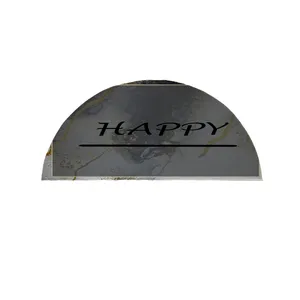  پادری مدل نیم دایره طرح Happy کد 8697 سایز 90×45 سانتی متر