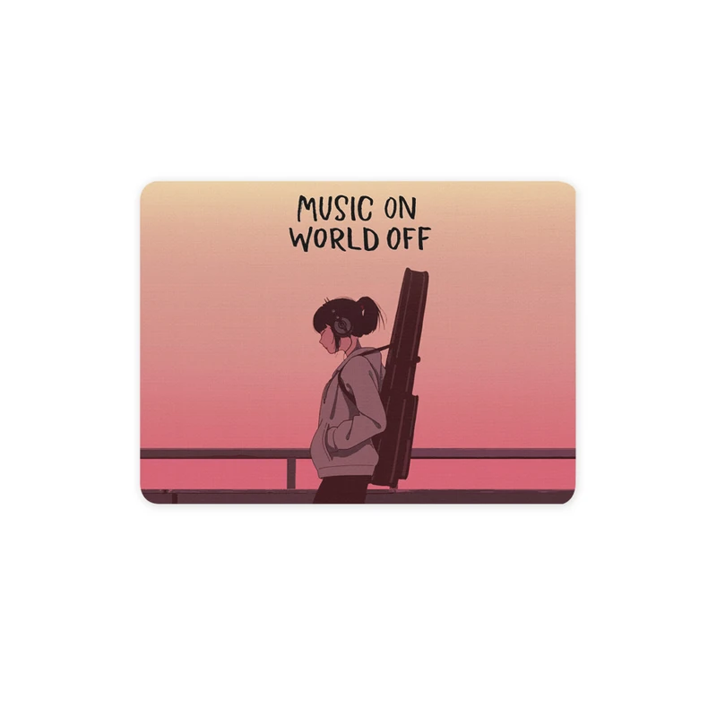 ماوس پد ترمه طراحان ایده مدل دختر موسیقی کد job0038