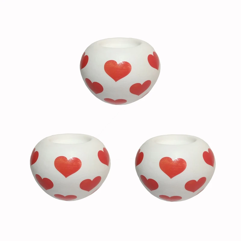 جاشمعی طرح قلب کد kk 2 بسته 3 عددی