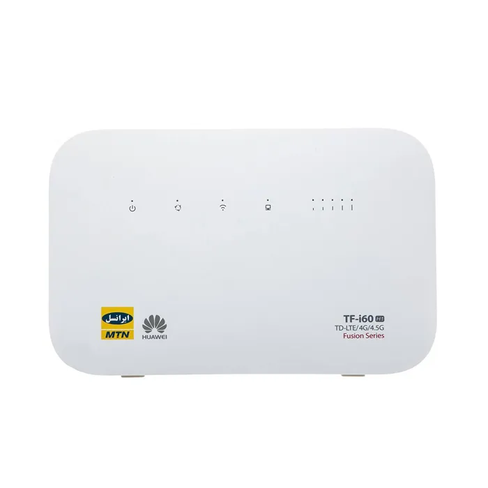 مودم 4G/TD-LTE ایرانسل مدل TF-i60 H1 با سیم کارت دو قلو به همراه 480 گیگابایت اینترنت یک ساله و 45 گیگابایت اینترنت 6 ماهه و 2 عدد سیم کارت دائمی طلایی