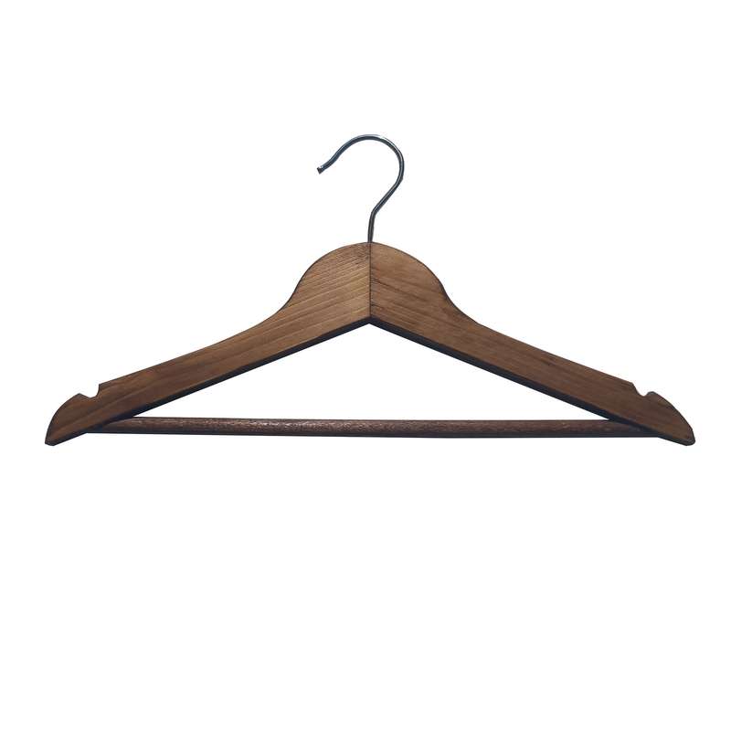 چوب لباسی مدل چوبی بسته 20 عددی