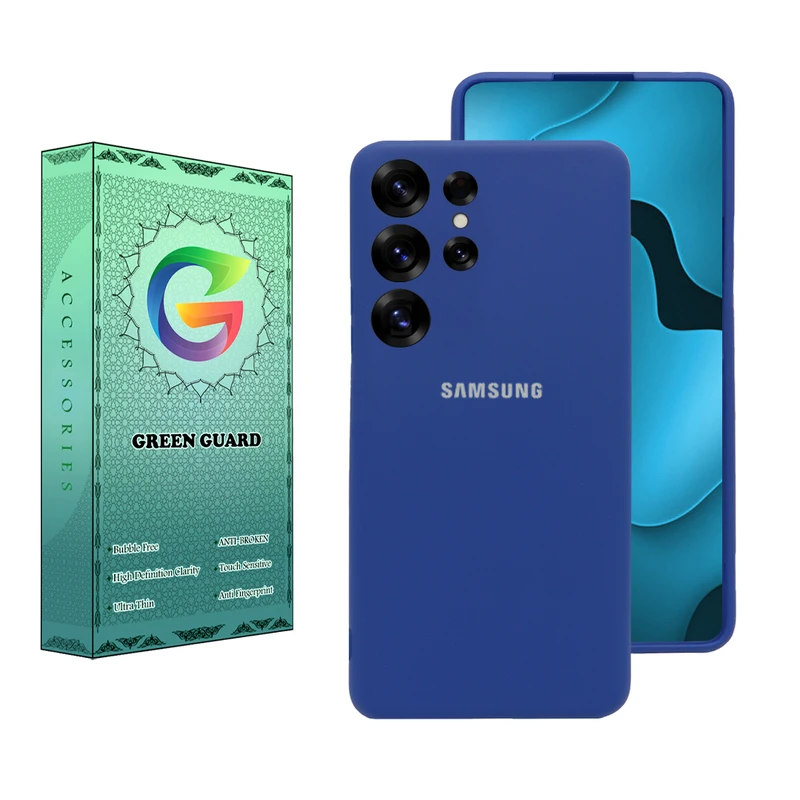 کاور گرین گارد مدل Saro طرح سیلیکونی مناسب برای گوشی موبایل سامسونگ Galaxy S25 Ultra