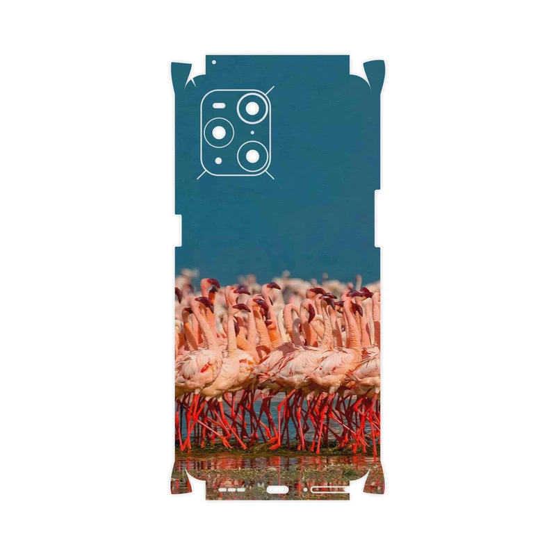 برچسب پوششی ماهوت مدل Flamingo-FullSkin مناسب برای گوشی موبایل اپو Find X3 Pro