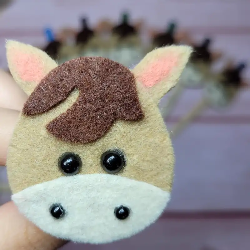 سرمدادی مدل حروف الفبا طرح اسب بسته 5 عددی