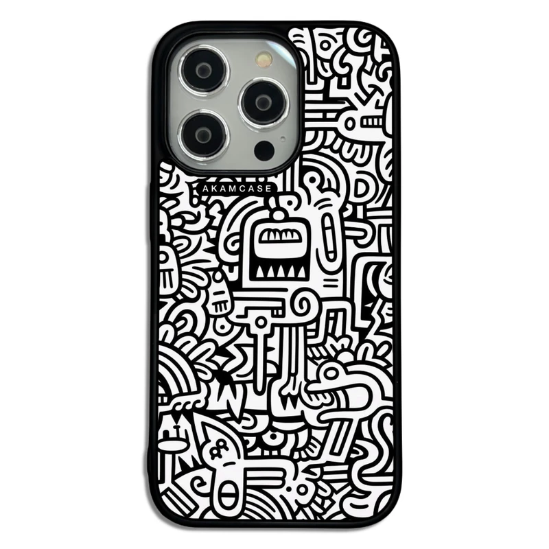 کاور آکام مدل AMC-WA14PRO-DOODLE3 مناسب برای گوشی موبایل اپل iPhone 14 Pro