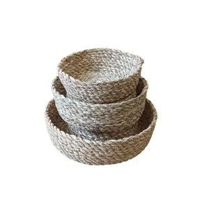 سبد حصیری مدل طنابی کد90 بسته 3 عددی